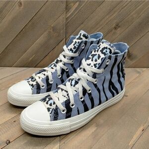 Converse Chuck Taylor All Star Hi Twisted Archive Zebra Print‎ Womens Size 6.5